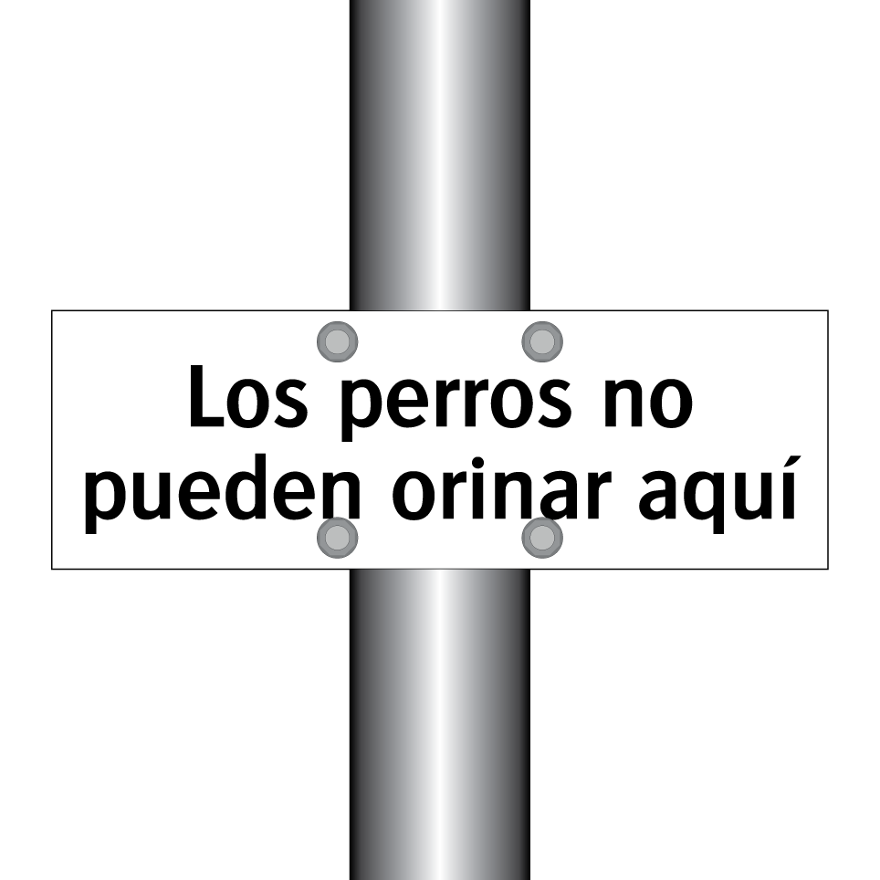 Los perros no pueden orinar aquí