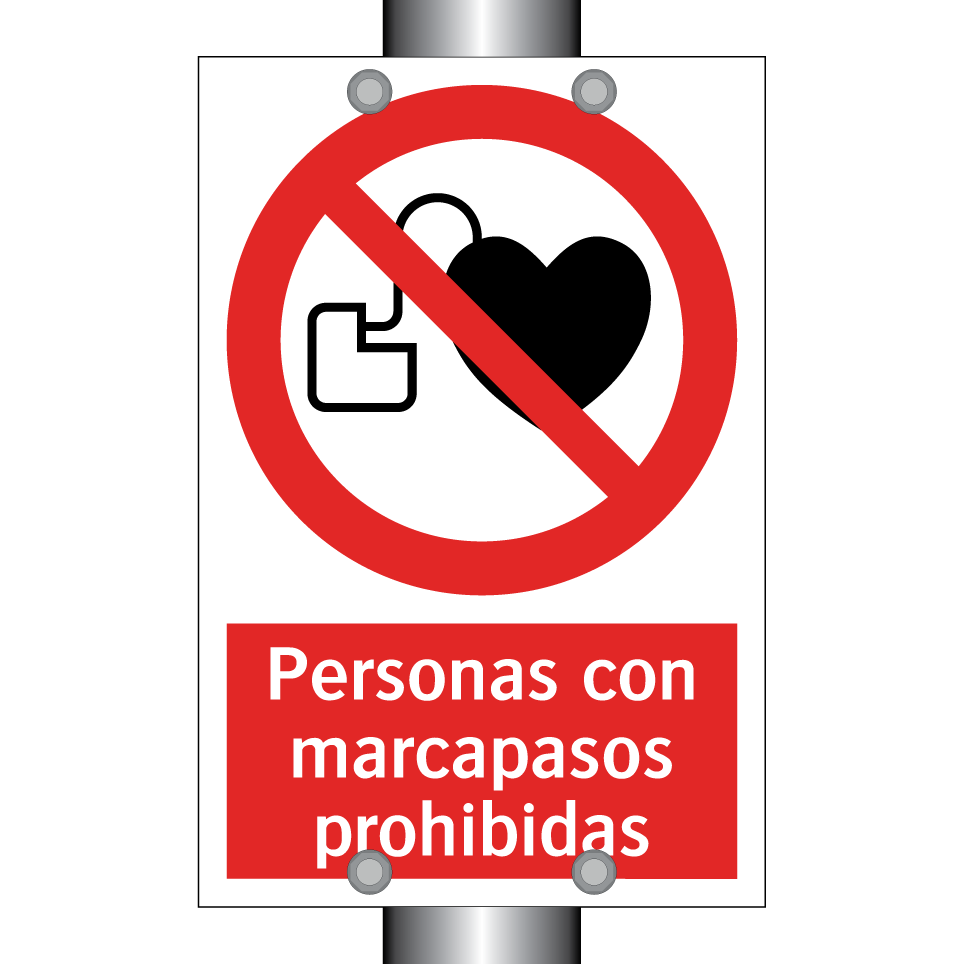 Personas con marcapasos prohibidas