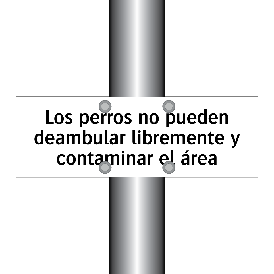 Los perros no pueden deambular libremente y contaminar el área