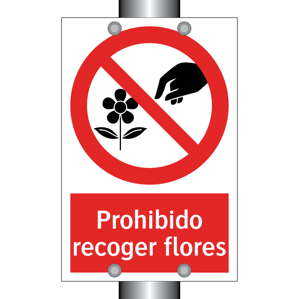 Prohibido recoger flores