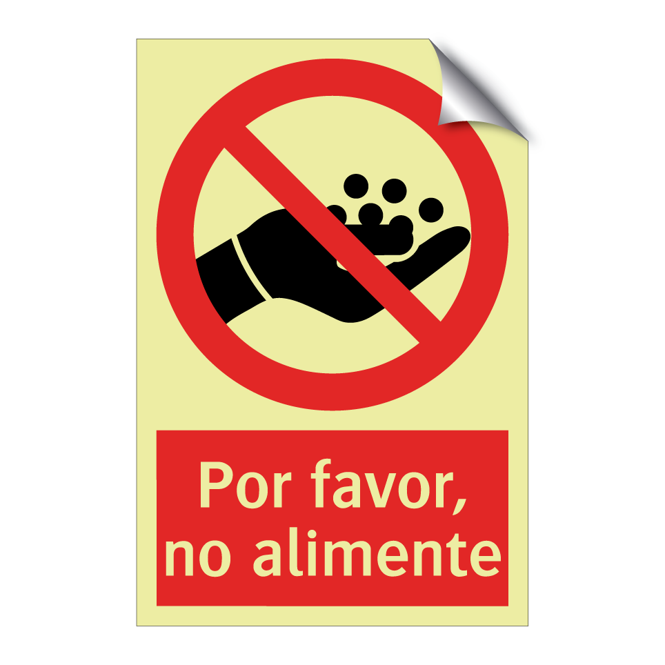 Por favor, no alimente