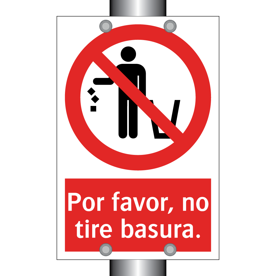 Por favor, no tire basura.