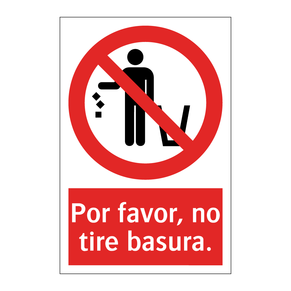 Por favor, no tire basura.