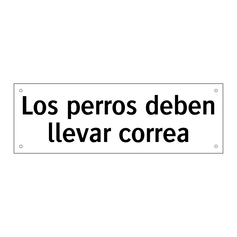 Los perros deben llevar correa