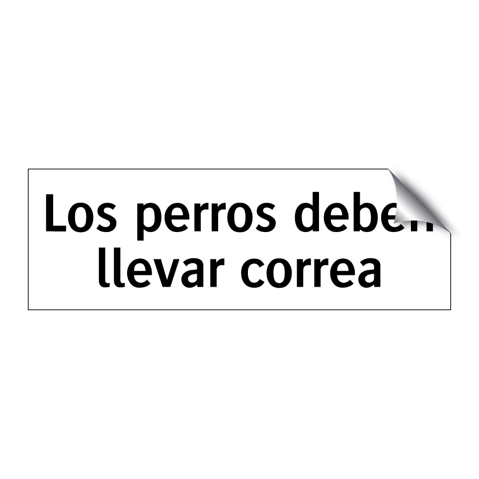 Los perros deben llevar correa