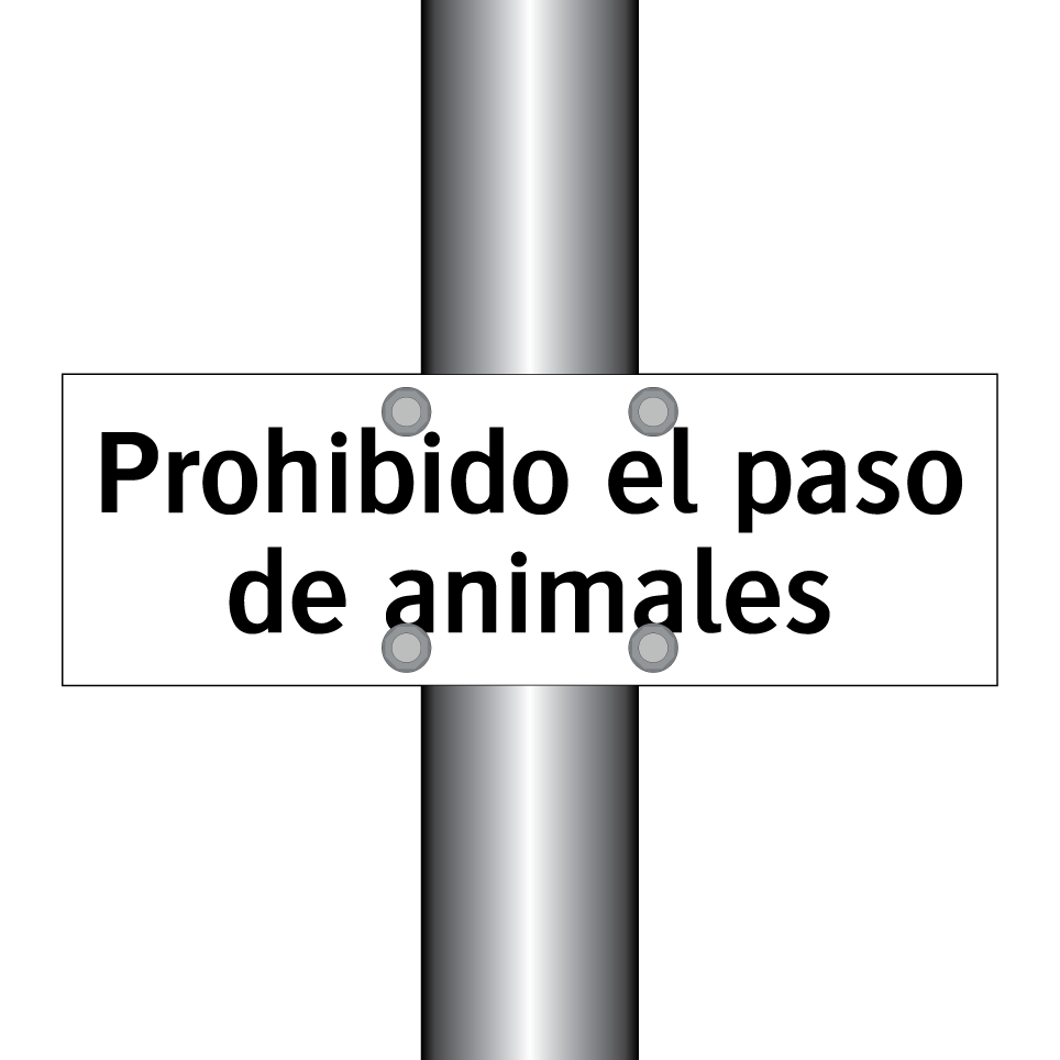 Prohibido el paso de animales