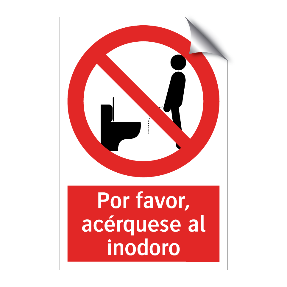 Por favor, acérquese al inodoro