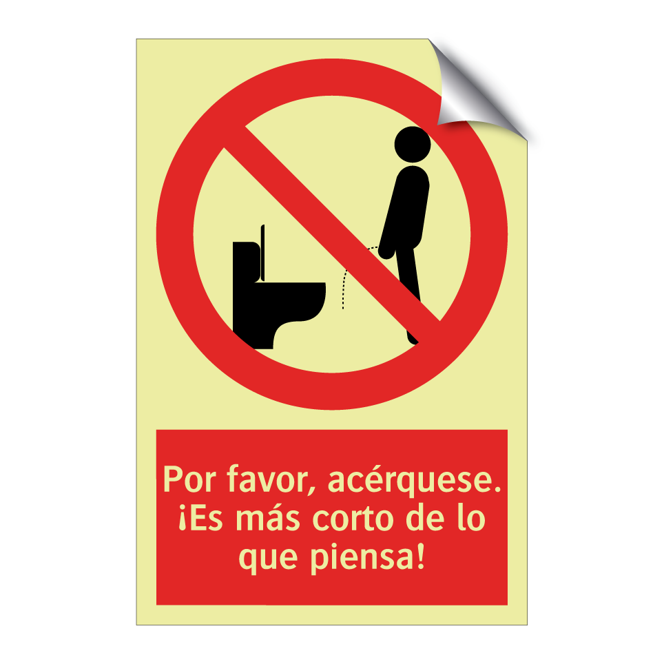 Por favor, acérquese. ¡Es más corto de lo que piensa!