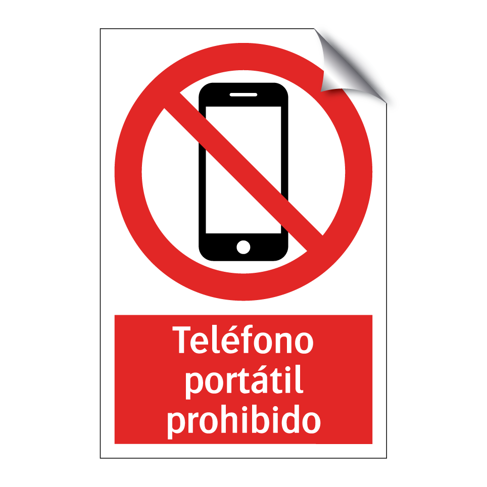 Teléfono portátil prohibido