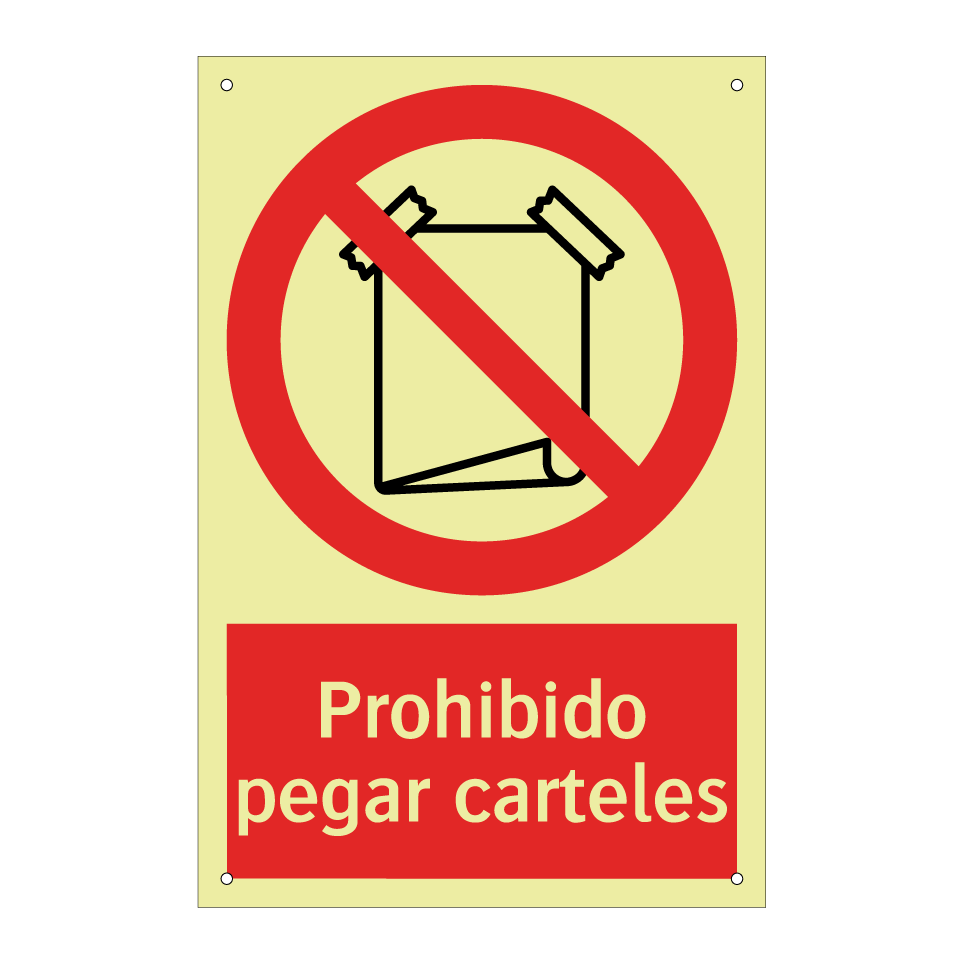 Prohibido pegar carteles