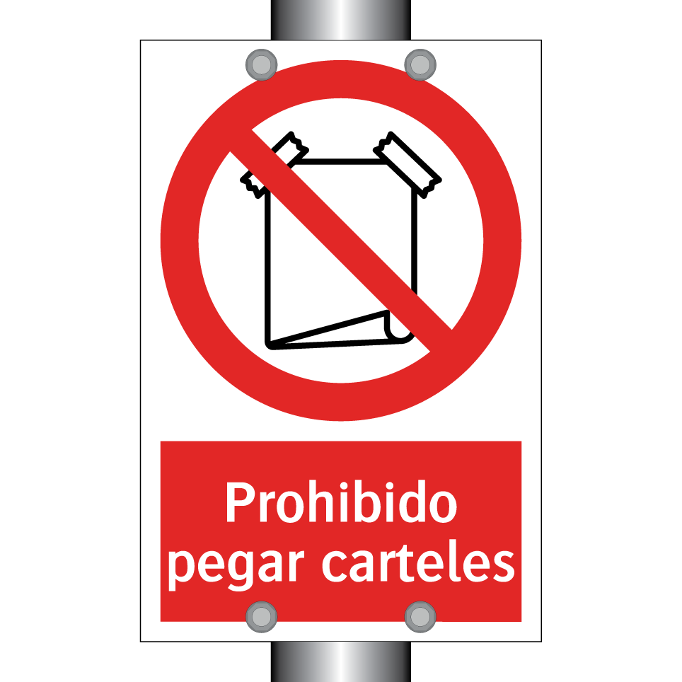 Prohibido pegar carteles