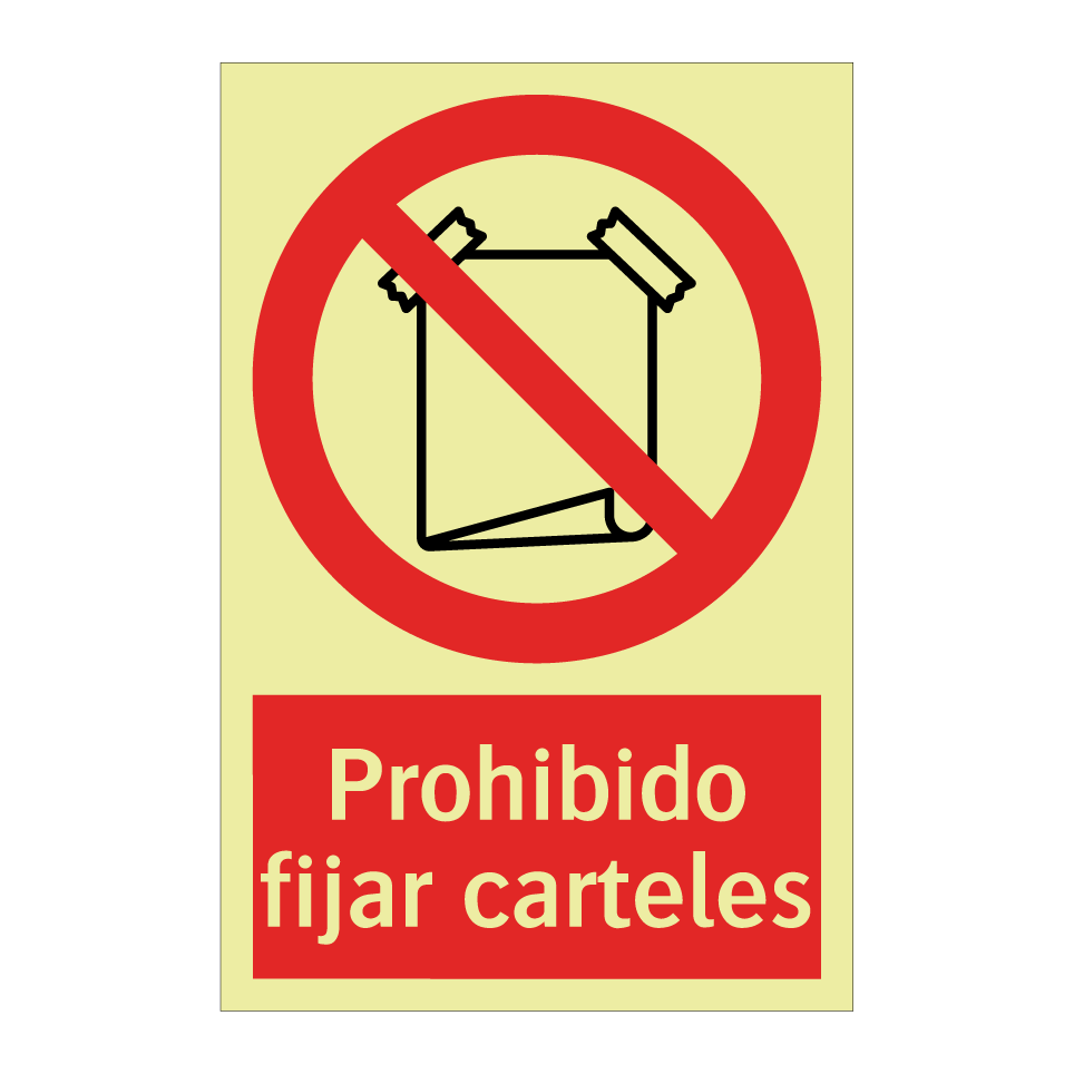 Prohibido fijar carteles