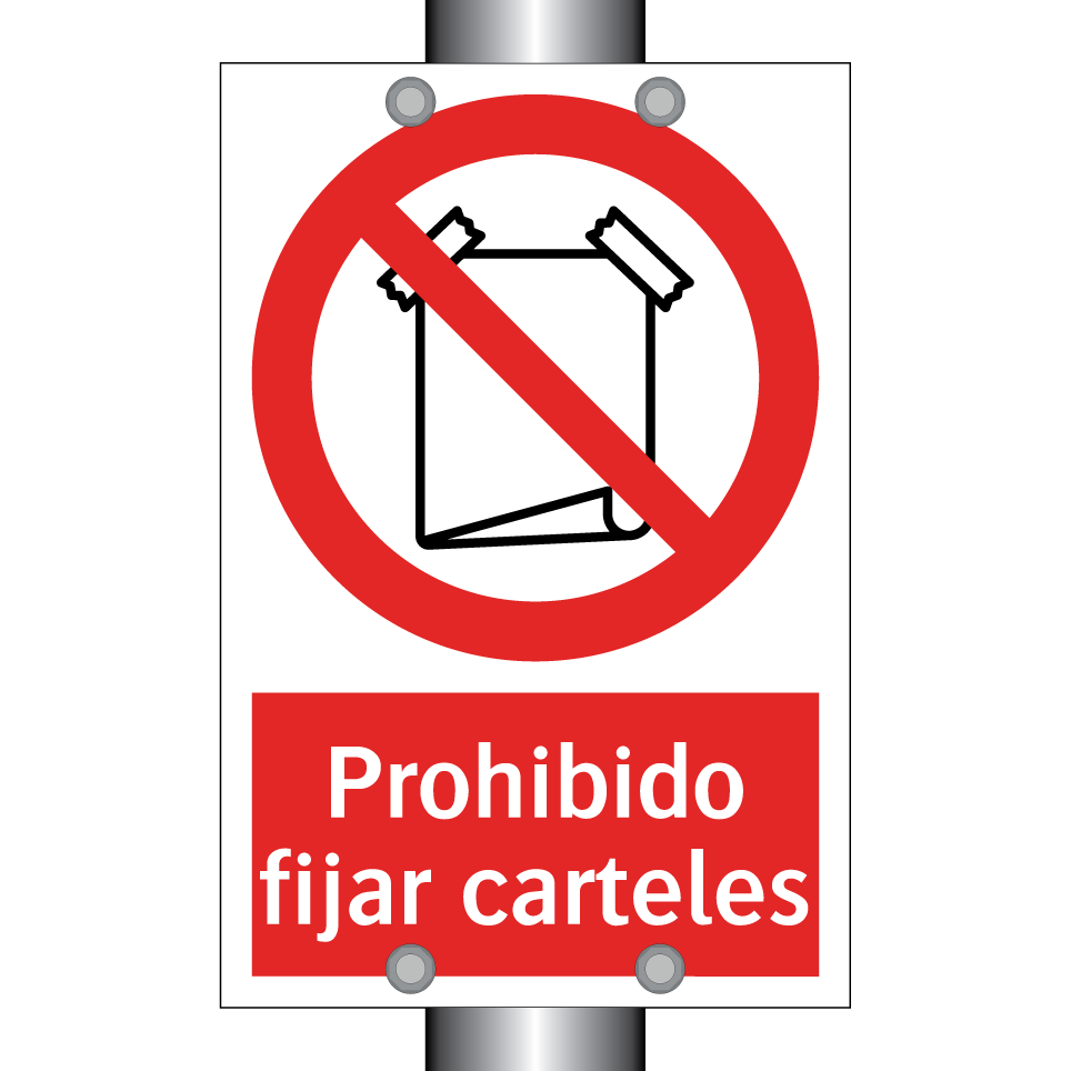 Prohibido fijar carteles