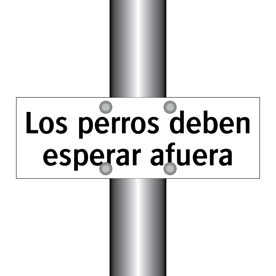 Los perros deben esperar afuera