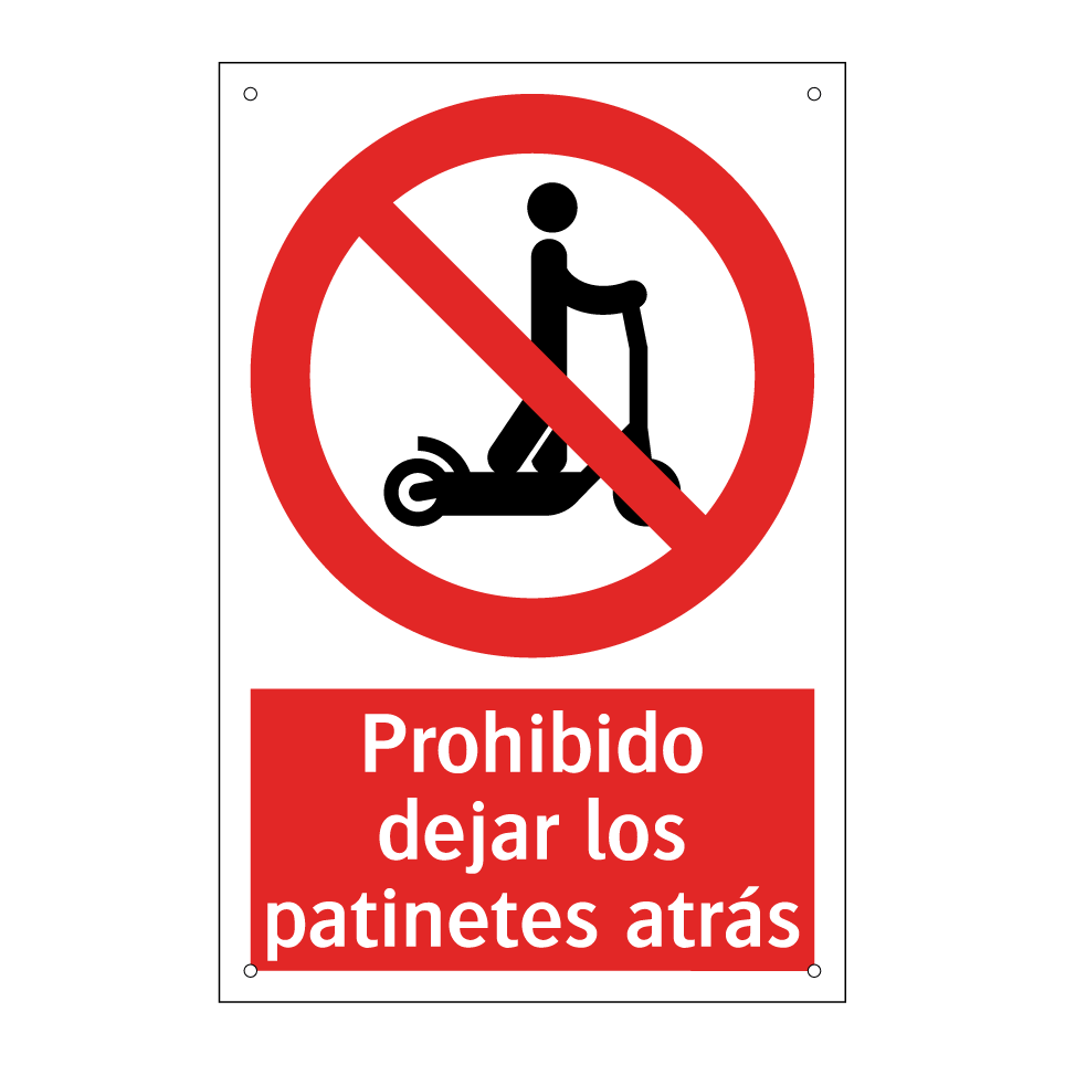 Prohibido dejar los patinetes atrás