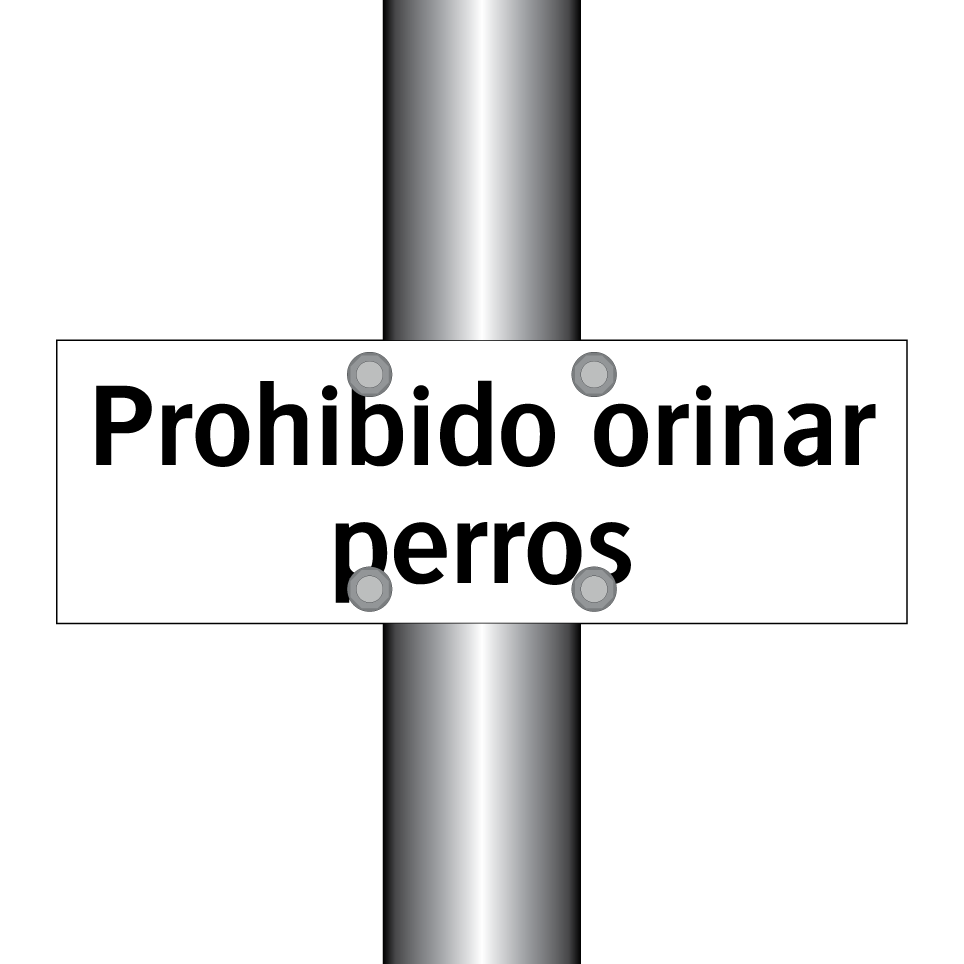 Prohibido orinar perros