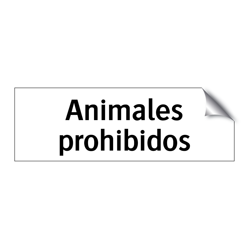 Animales prohibidos