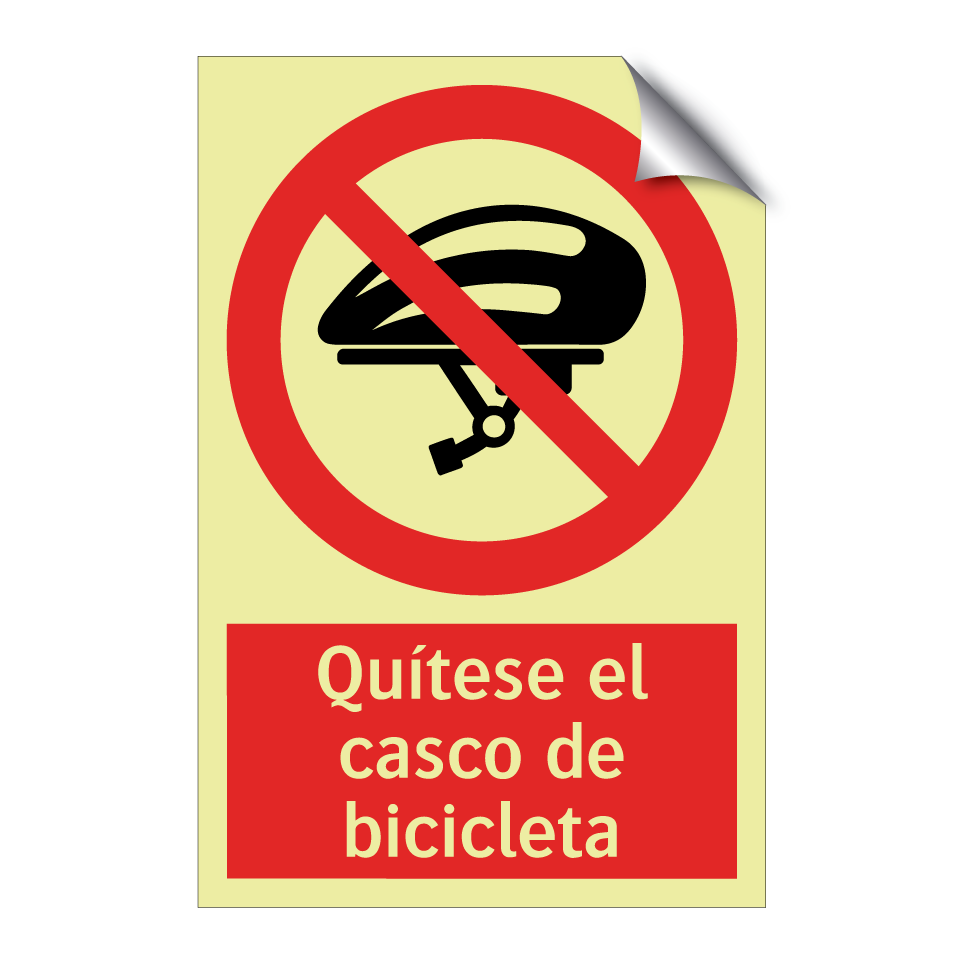Quítese el casco de bicicleta