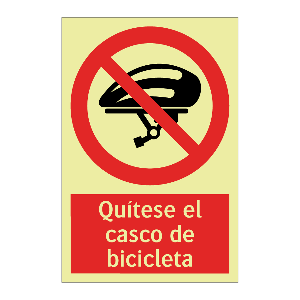 Quítese el casco de bicicleta
