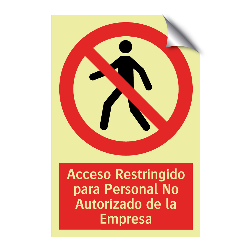 Acceso Restringido para Personal No Autorizado de la Empresa