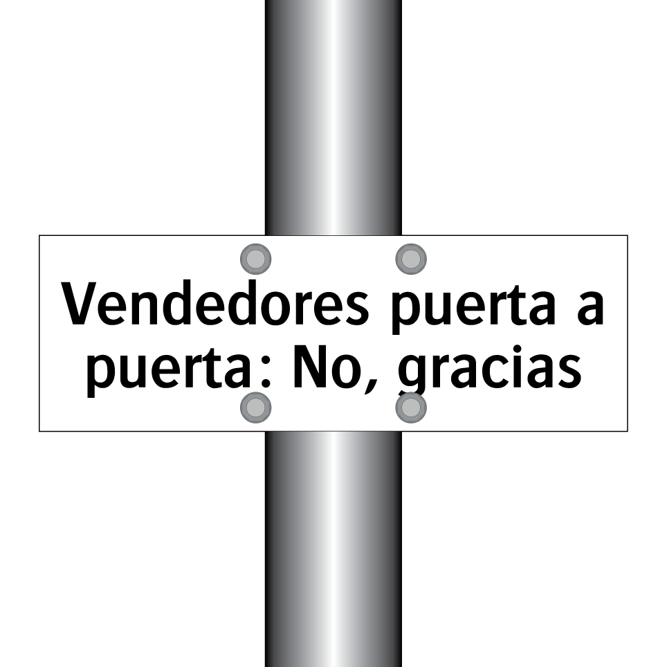 Vendedores puerta a puerta: No, gracias