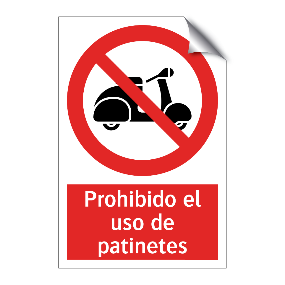 Prohibido el uso de patinetes