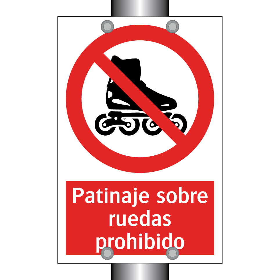 Patinaje sobre ruedas prohibido