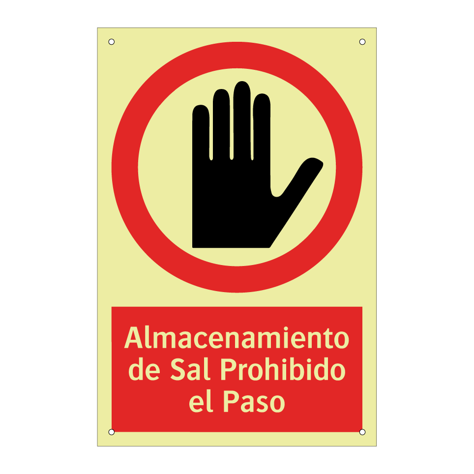 Almacenamiento de Sal Prohibido el Paso