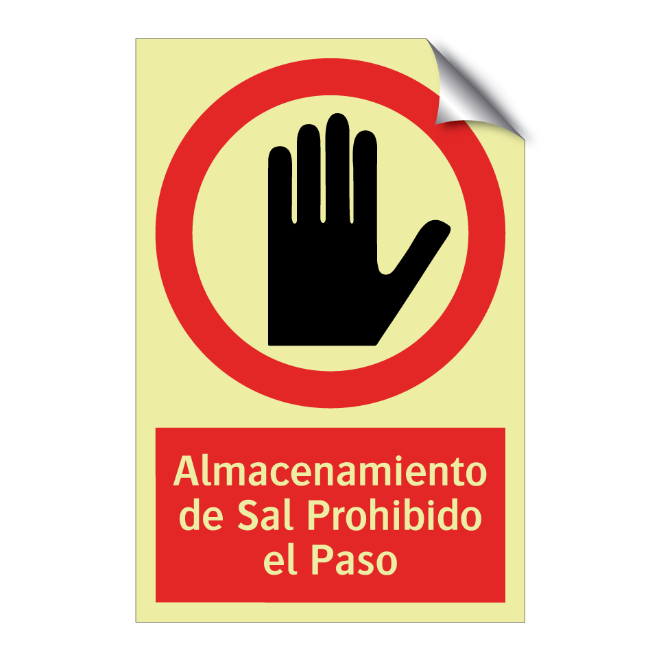 Almacenamiento de Sal Prohibido el Paso