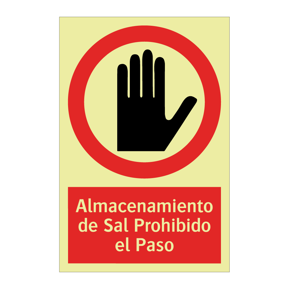 Almacenamiento de Sal Prohibido el Paso
