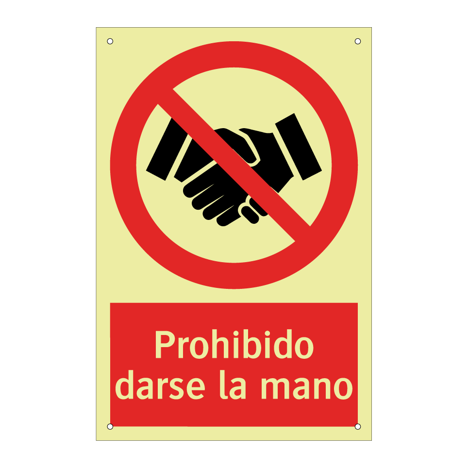 Prohibido darse la mano