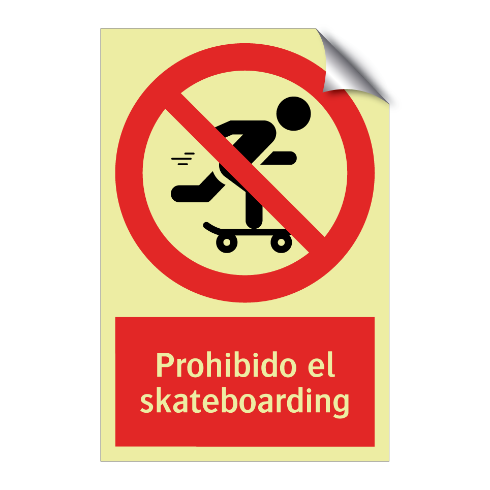 Prohibido el skateboarding