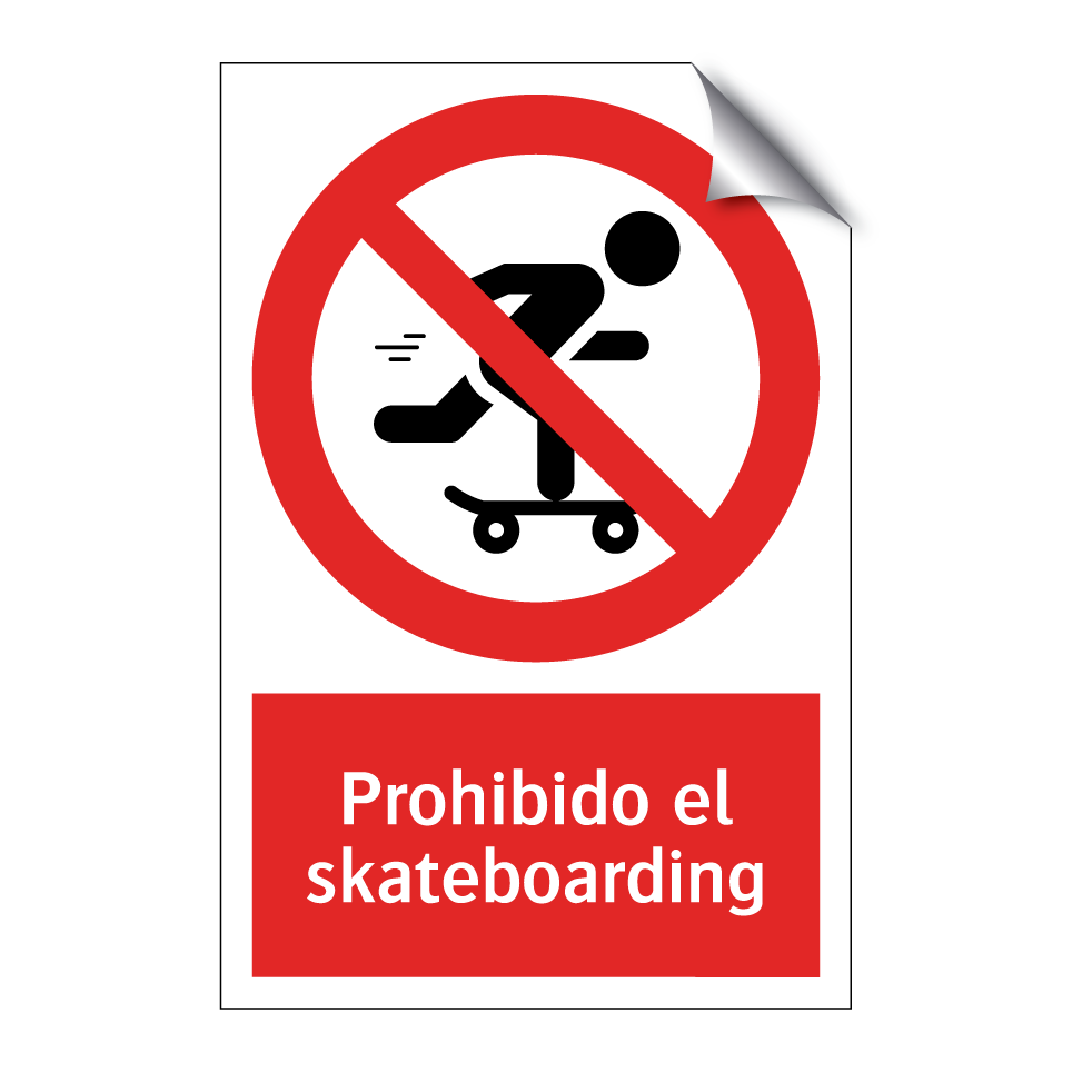 Prohibido el skateboarding