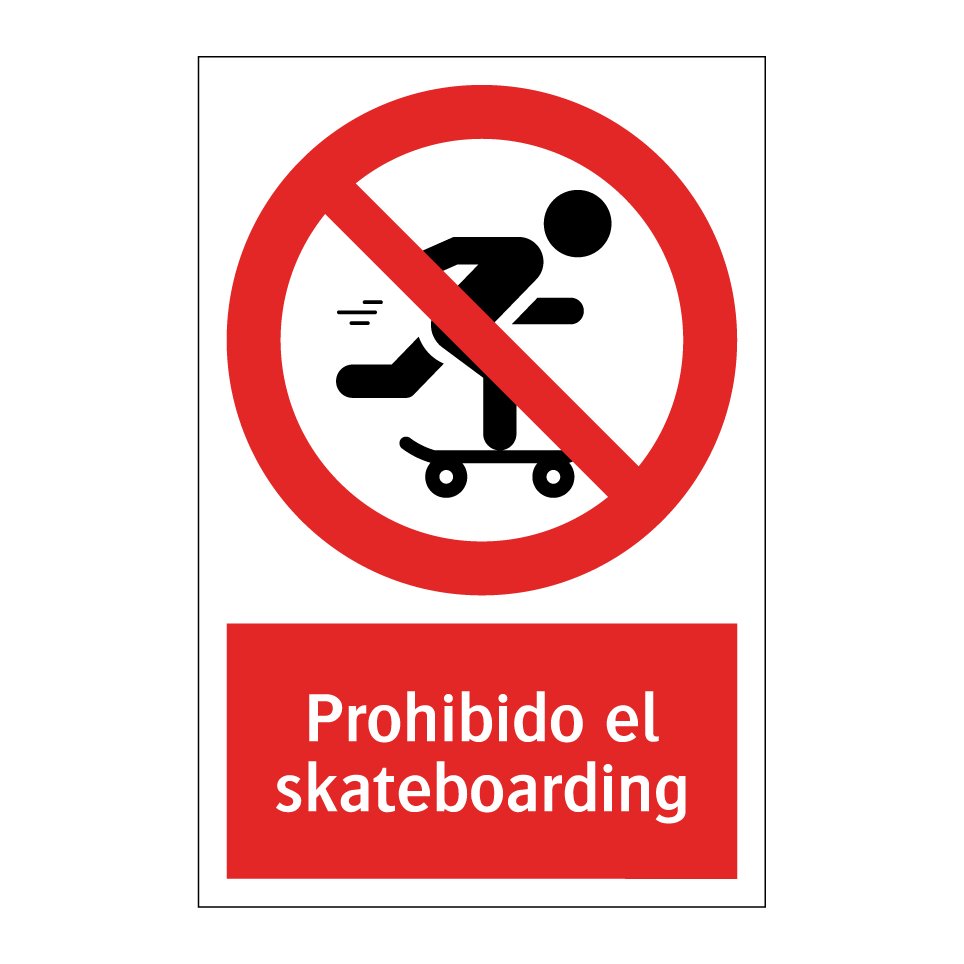 Prohibido el skateboarding