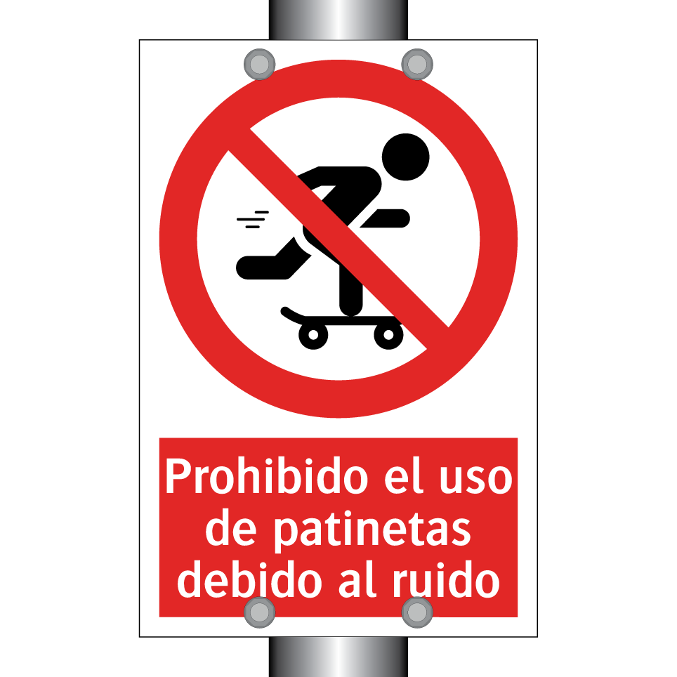 Prohibido el uso de patinetas debido al ruido