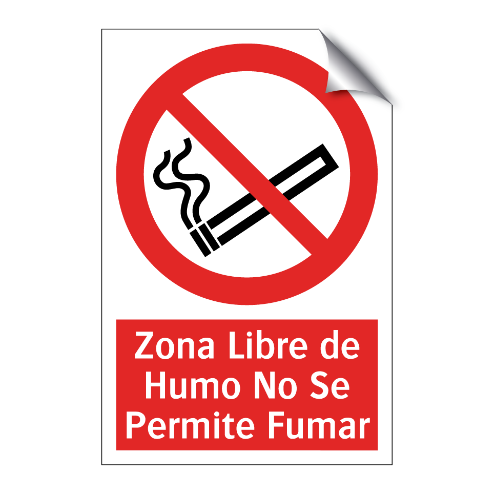 Zona Libre de Humo No Se Permite Fumar