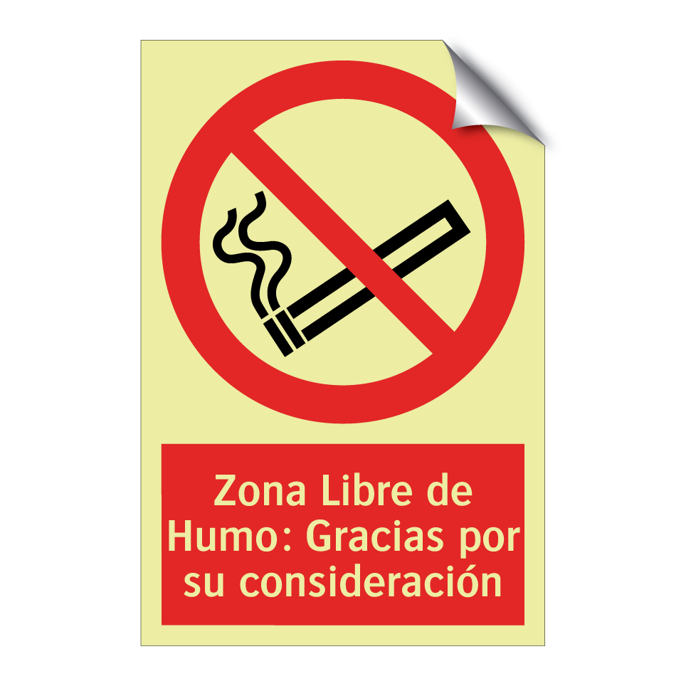 Zona Libre de Humo: Gracias por su consideración
