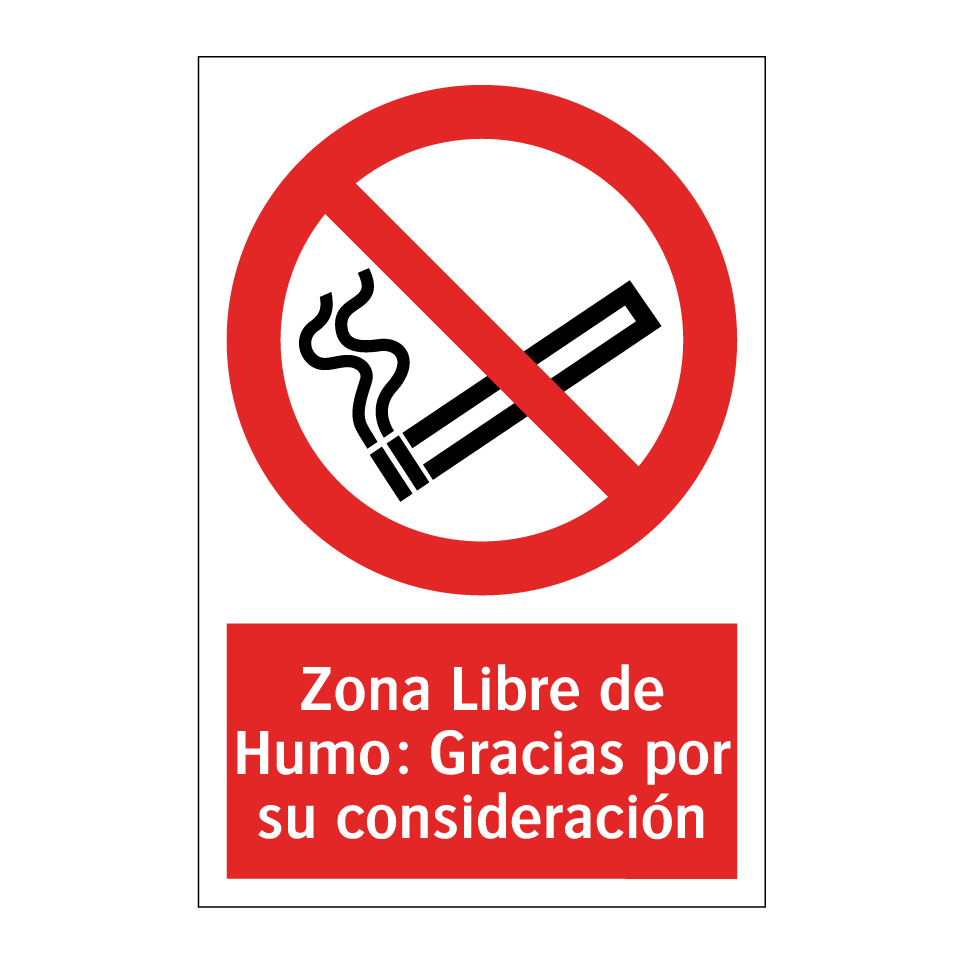 Zona Libre de Humo: Gracias por su consideración