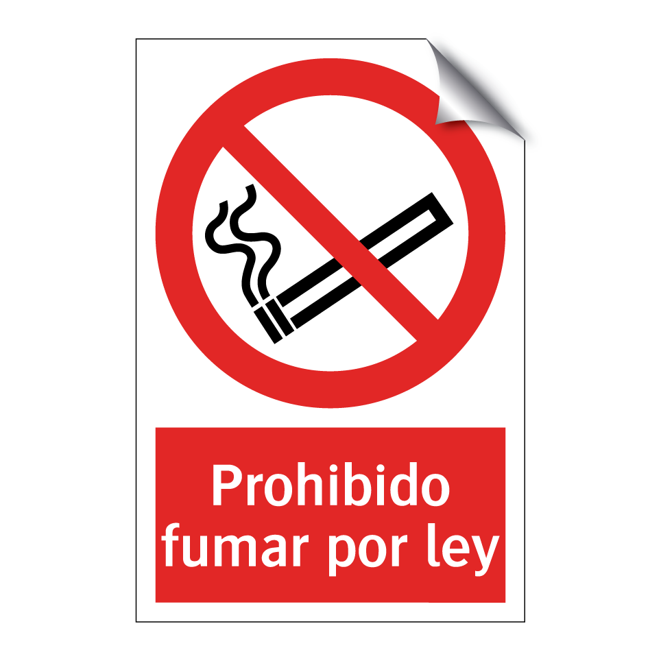 Prohibido fumar por ley