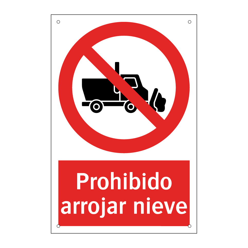 Prohibido arrojar nieve