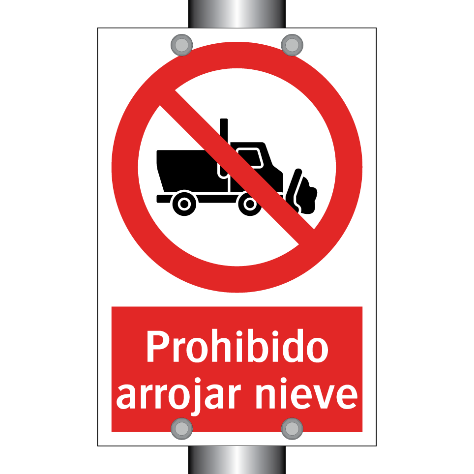Prohibido arrojar nieve
