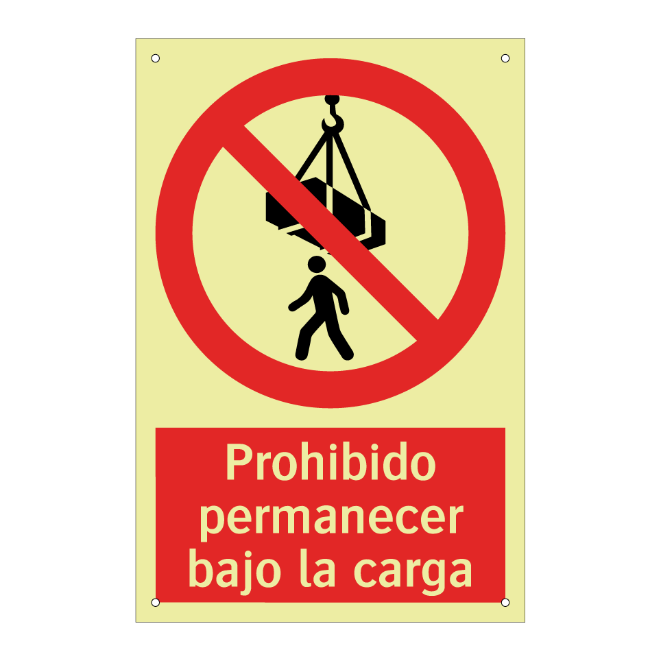Prohibido permanecer bajo la carga