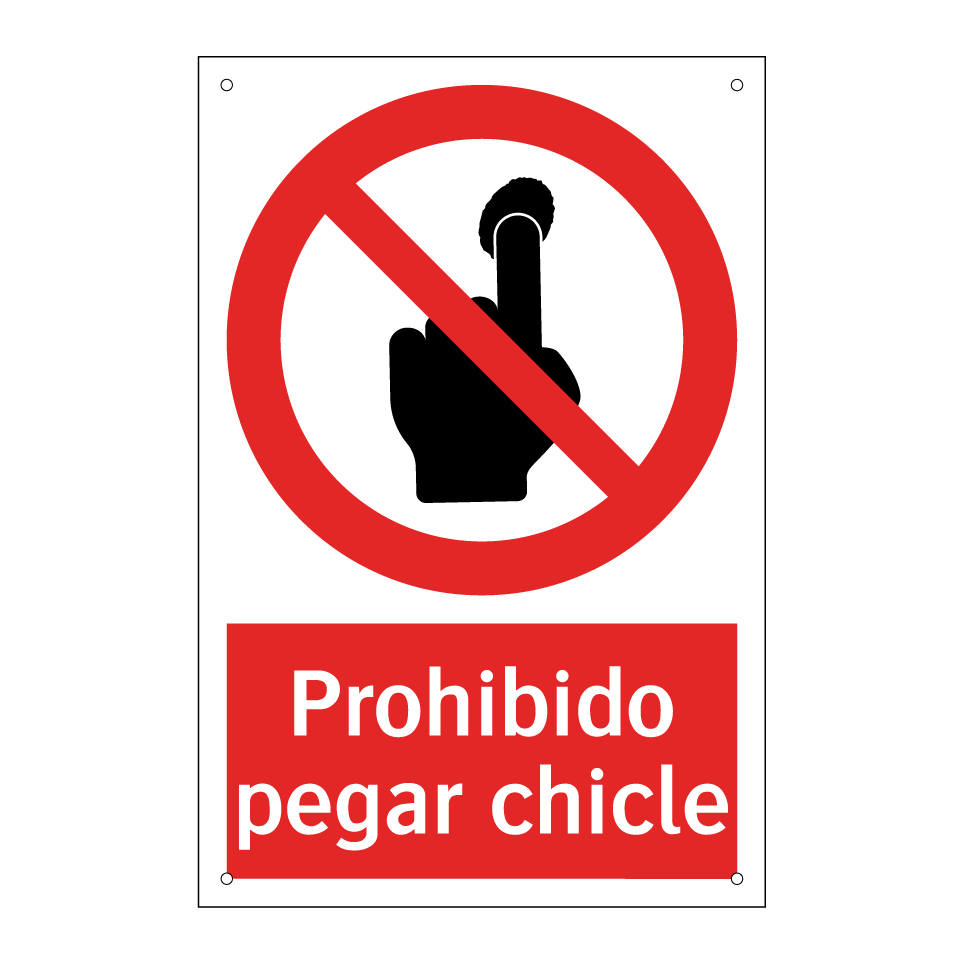 Prohibido pegar chicle