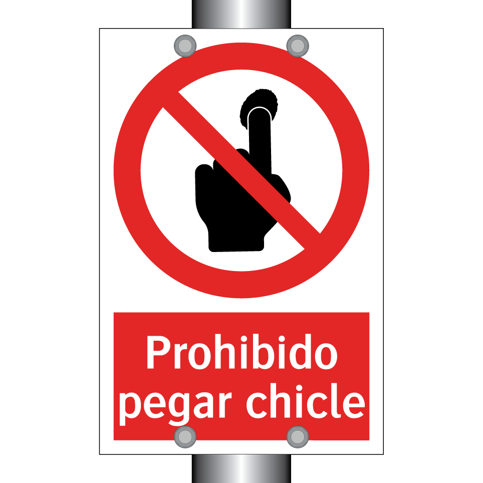 Prohibido pegar chicle