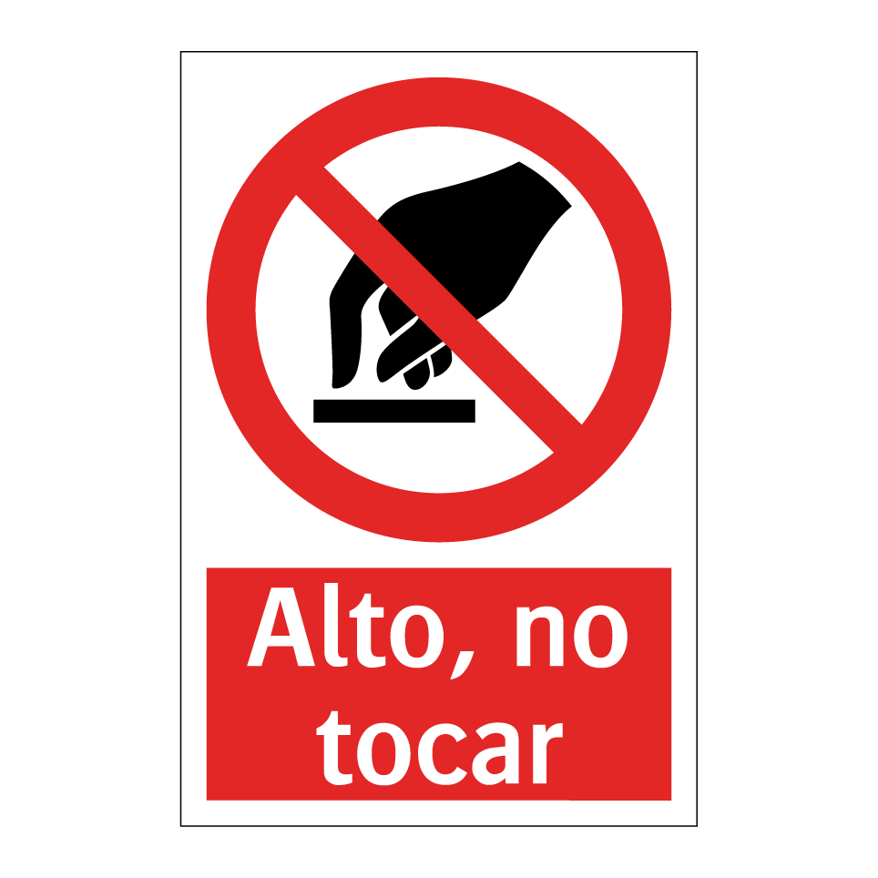 Alto, no tocar