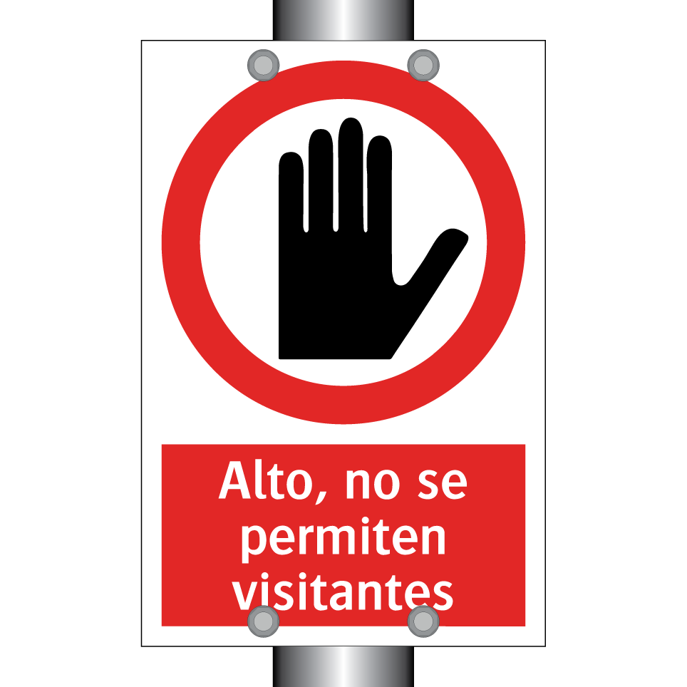 Alto, no se permiten visitantes
