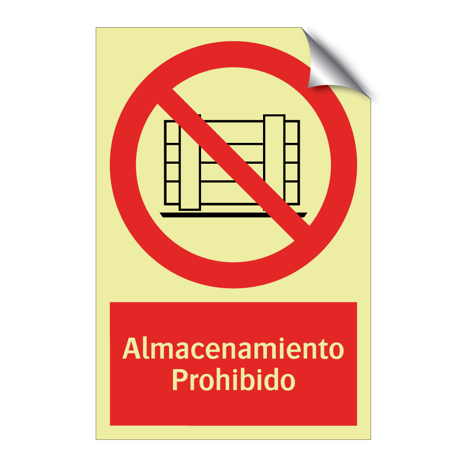Almacenamiento Prohibido