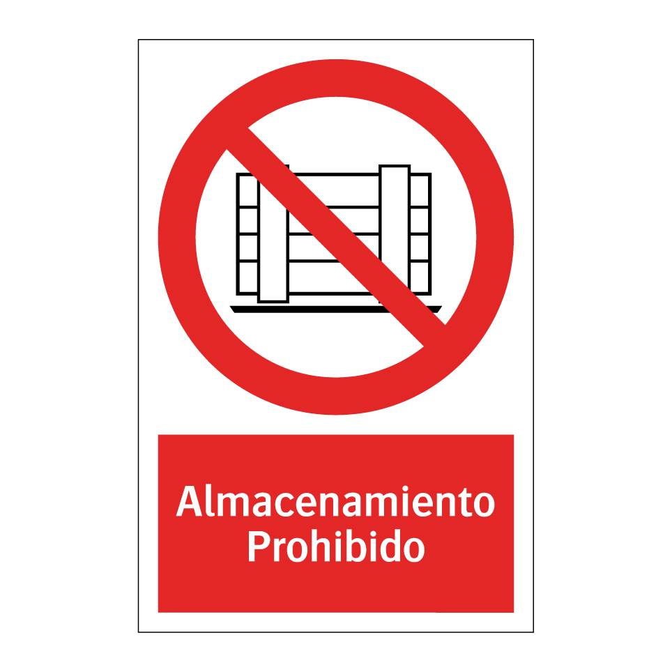 Almacenamiento Prohibido