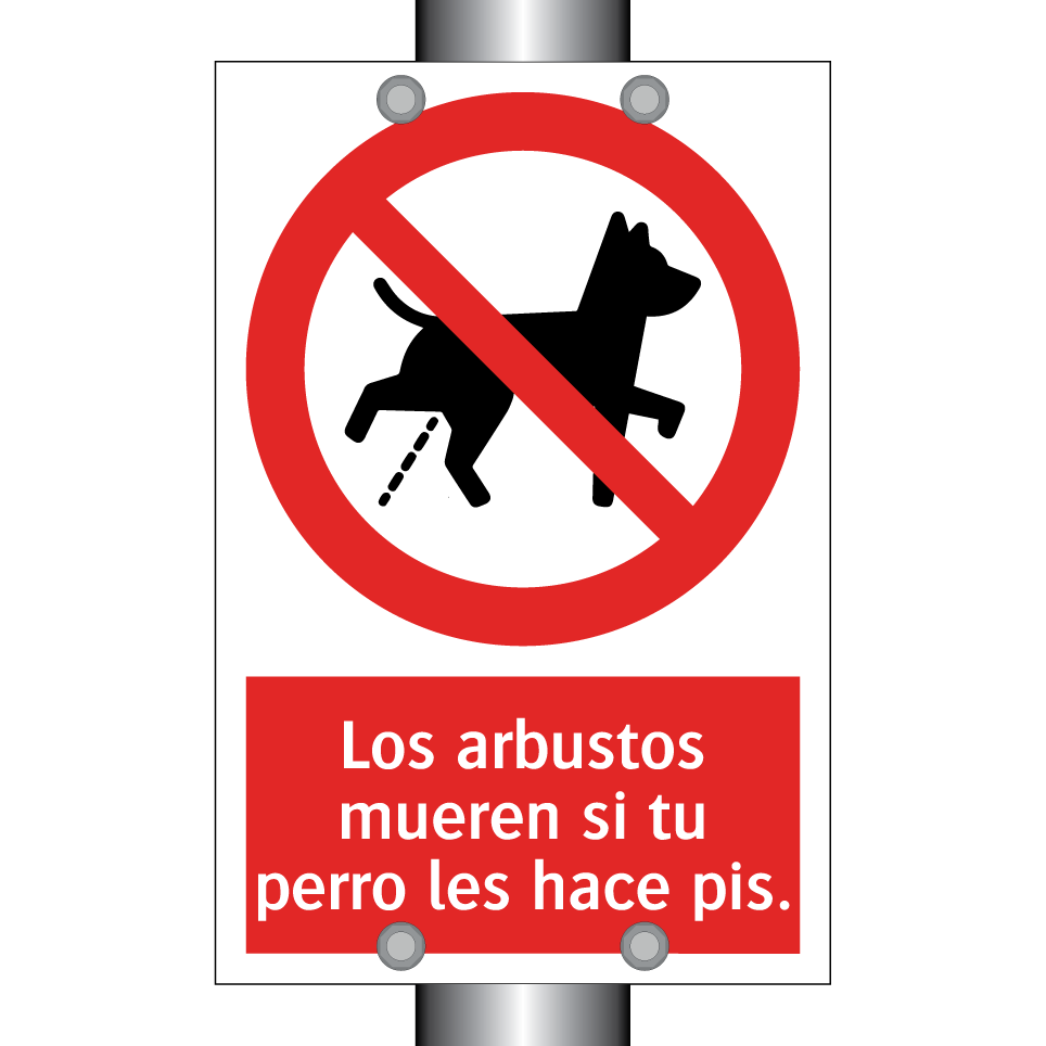 Los arbustos mueren si tu perro les hace pis.