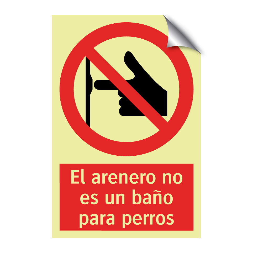 El arenero no es un baño para perros